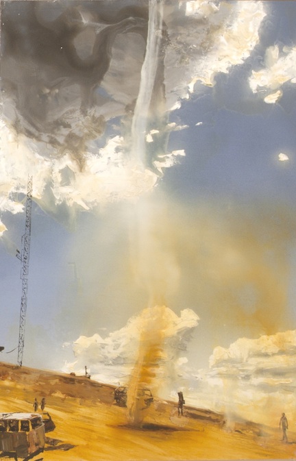 
                            <h4><em>Dust Devil</em></h4>
                            2007 
                            <br /><br />
                            Oil on gessoed paper
                            </br>
                            75 x 51 inches 
                            <br /><br />